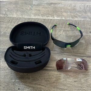 SMITH Men's Sunglasses - Black and Neon Green